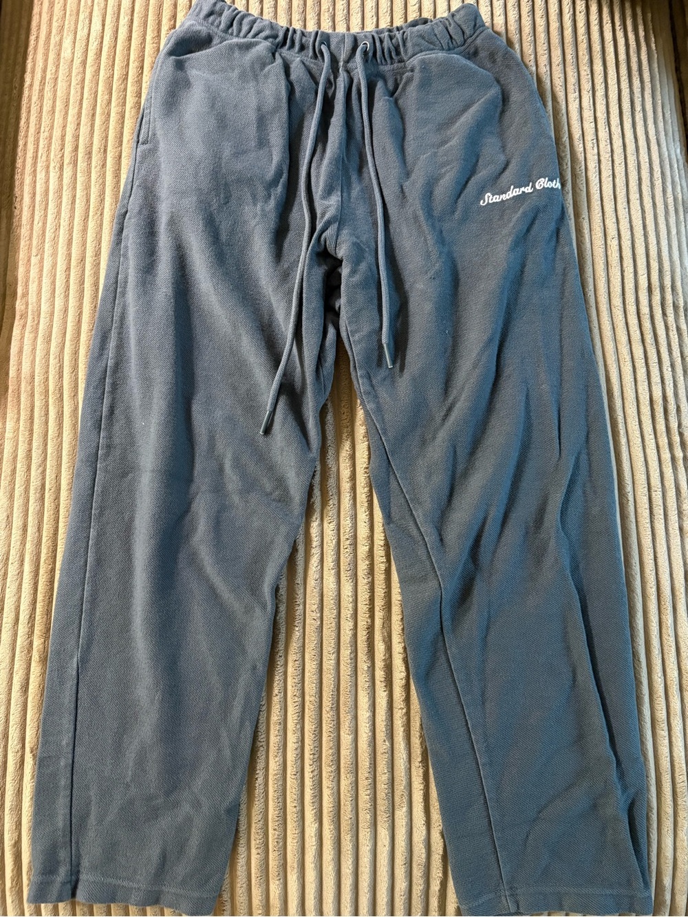 Standard Cloth from Urban Outfitters Women's Straight Leg Fleece Pants in Gray